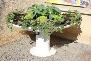 Jardinou Circulaire métallique rotatif